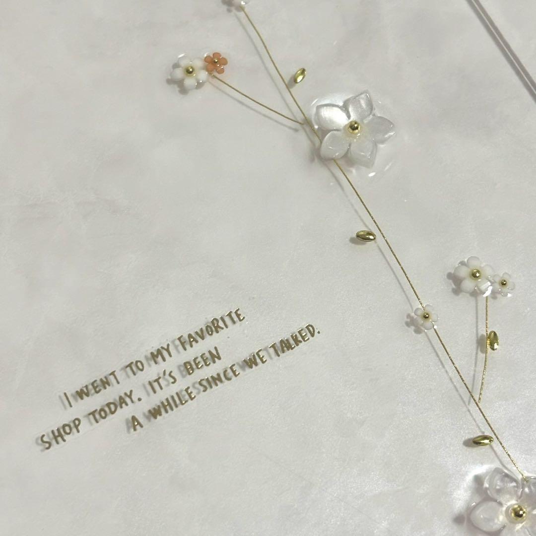 ✨ピゾ✨A6 アクリルレジンバインダー　リング付き　韓国　貯金