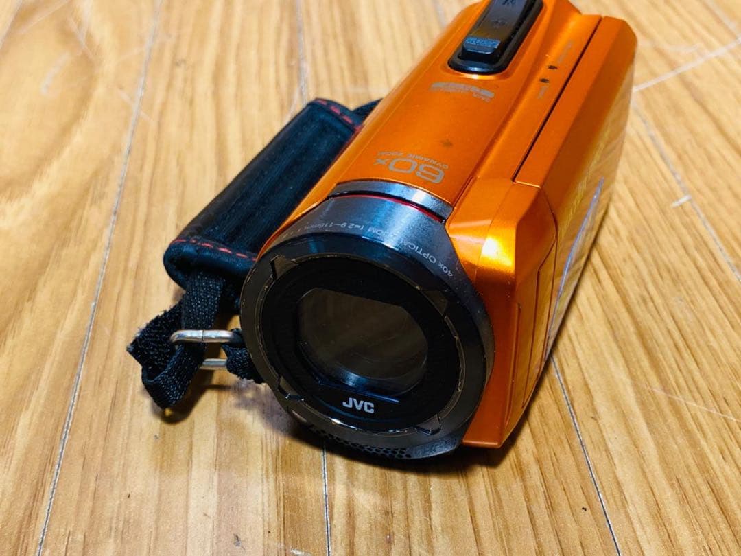 JVC ビデオカメラ オレンジ GZ-R300-D 2015年制