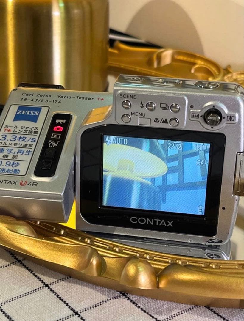 CONTAX U4R ブラック 動作品 ツァイスT＊レンズ