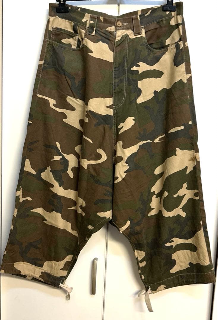 y's for men ヨウジヤマモト 迷彩 ミリタリー サルエルパンツ