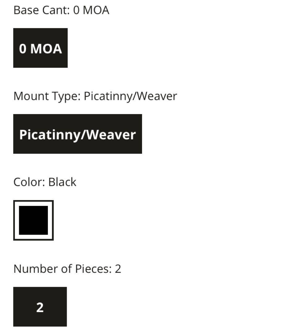 リューポルド スコープリング 1インチ クロススロット(ウィーバースタイル)