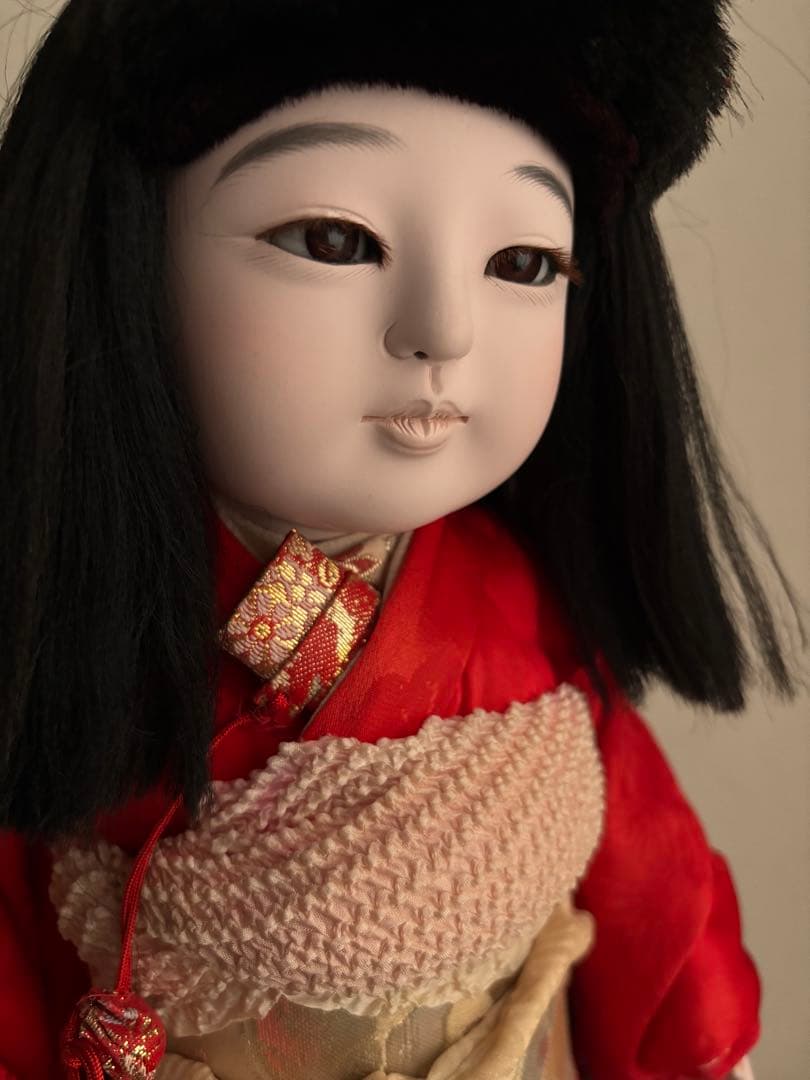 市松人形 まつ毛　睫毛　東光？　アンティークドール