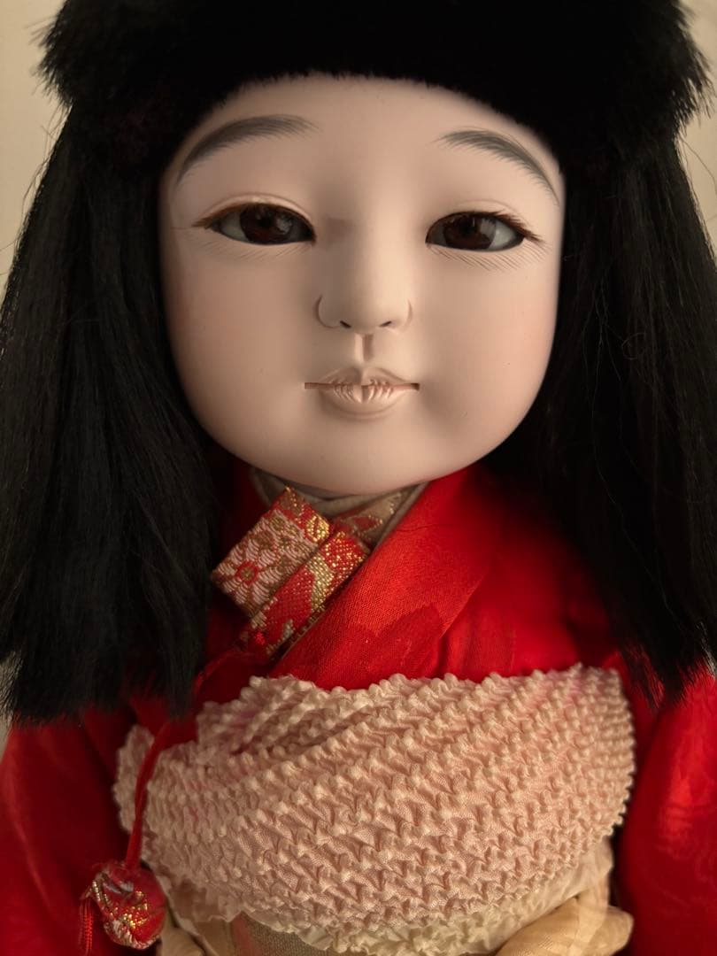 市松人形 まつ毛　睫毛　東光？　アンティークドール