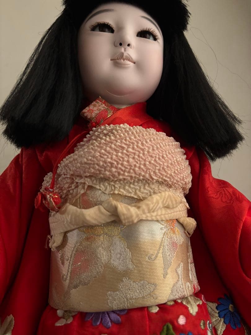 市松人形 まつ毛　睫毛　東光？　アンティークドール
