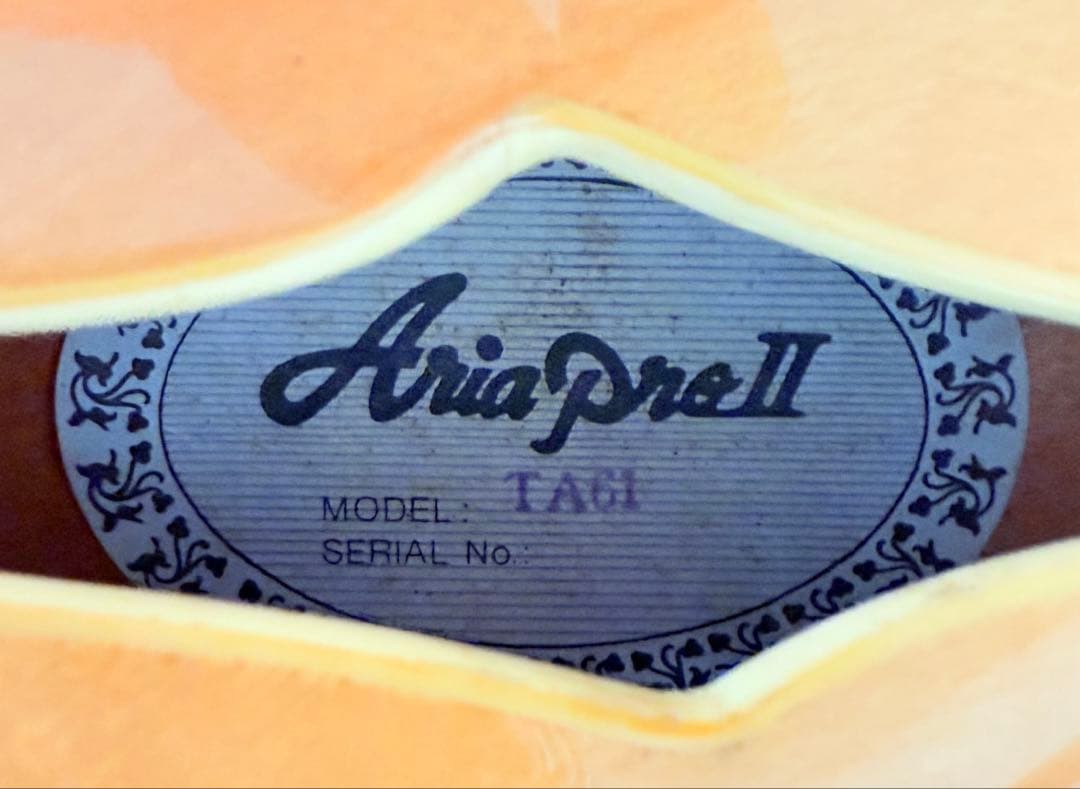 【希少美品】Aria Pro Ⅱ TA-61 セミアコ エレキギター