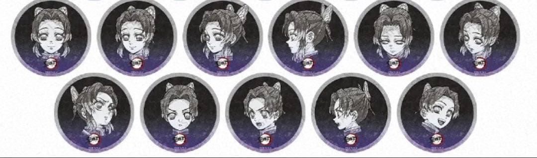 鬼滅の刃 鬼滅 柱DINING　お楽しみくじ　缶バッジ　胡蝶しのぶ