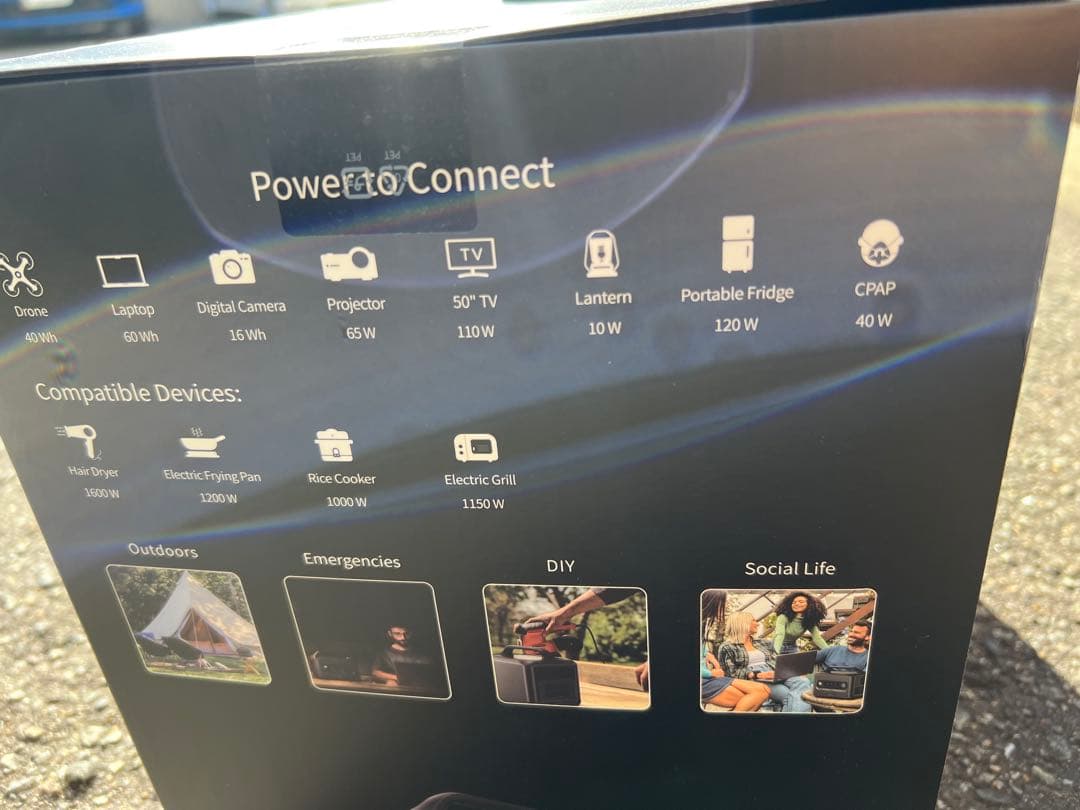 UGREEN ポータブル電源 リン酸鉄680Wh 蓄電池 600W最大1500W