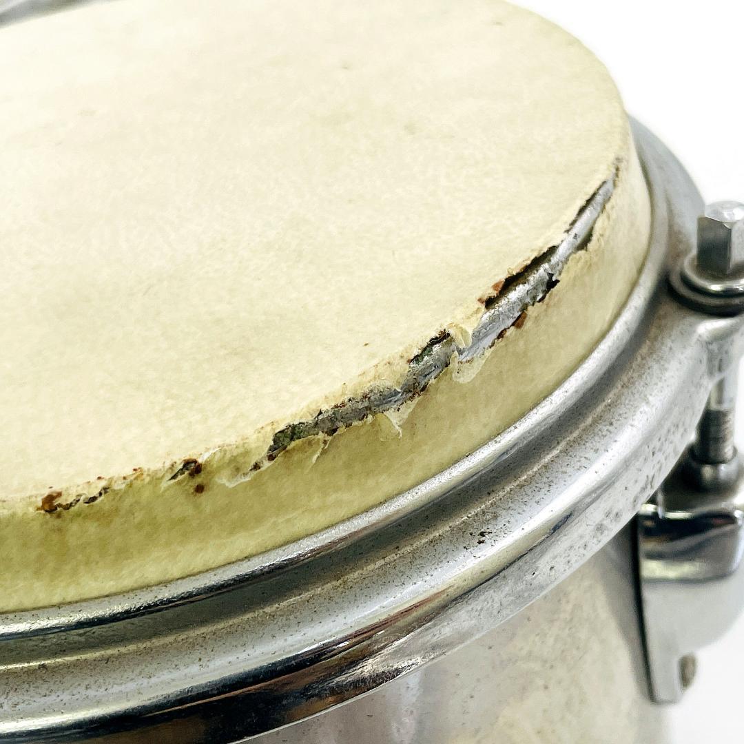 ボンゴ 本皮ヘッド 金属シェル ヴィンテージ 楽器 打楽器 BONGO