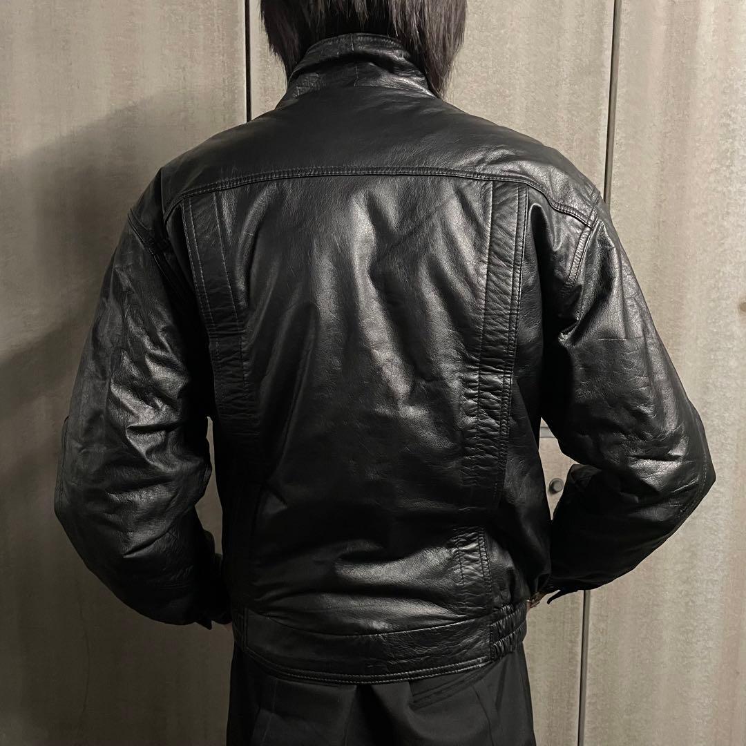 希少 レザー ハリトンジャケット フライトブルゾン ショート丈 archive