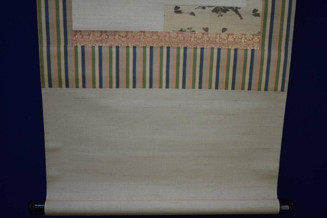 真作/寺田秋/美人画/人物図/金泥/布袋屋掛軸HH-902