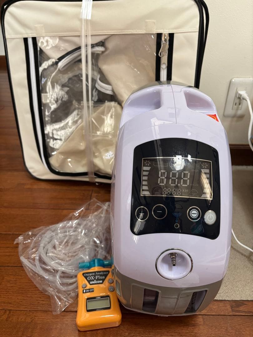 酸素室　酸素濃度計