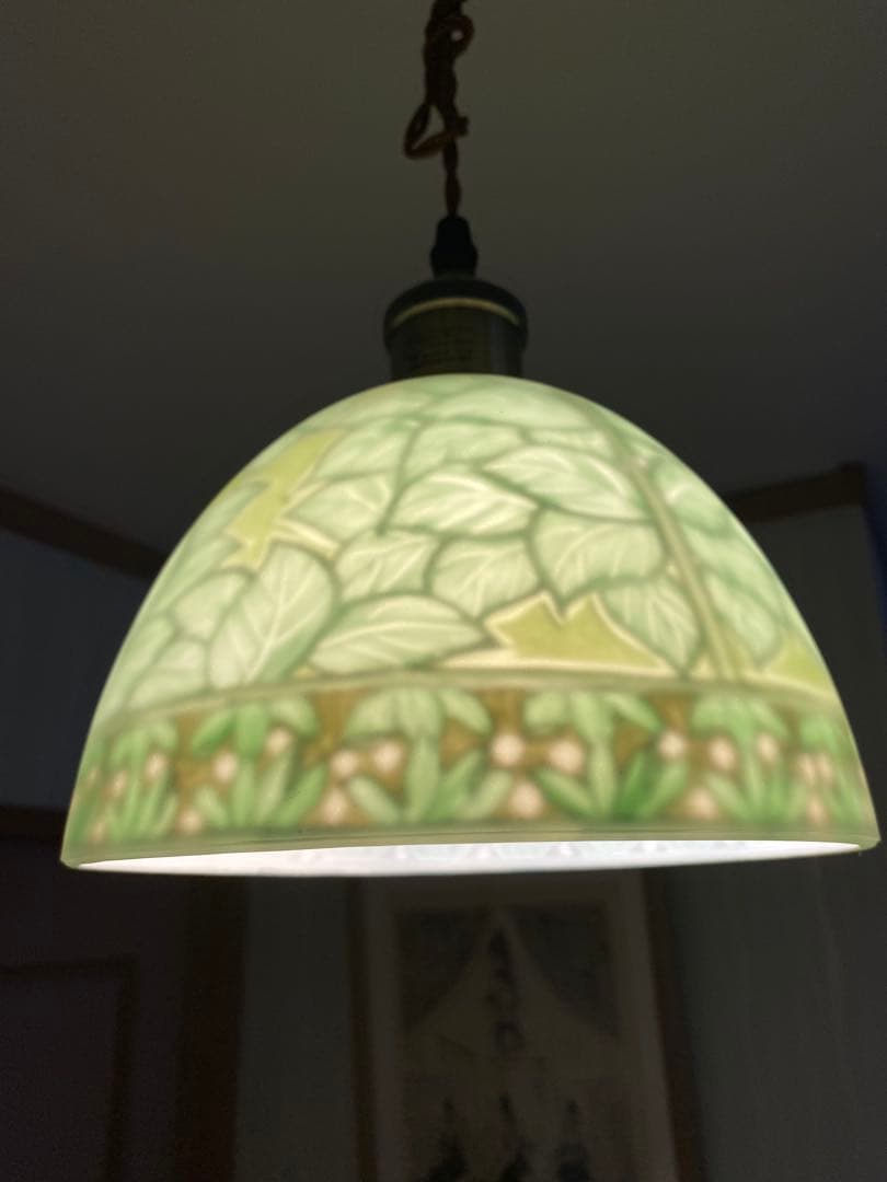 アルフォンス ミュシャ画 ペンダントランプ照明　アンティーク調