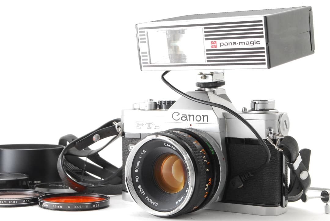 Canon FTb 50mm f1.8 一眼レフカメラ フラッシュ付き