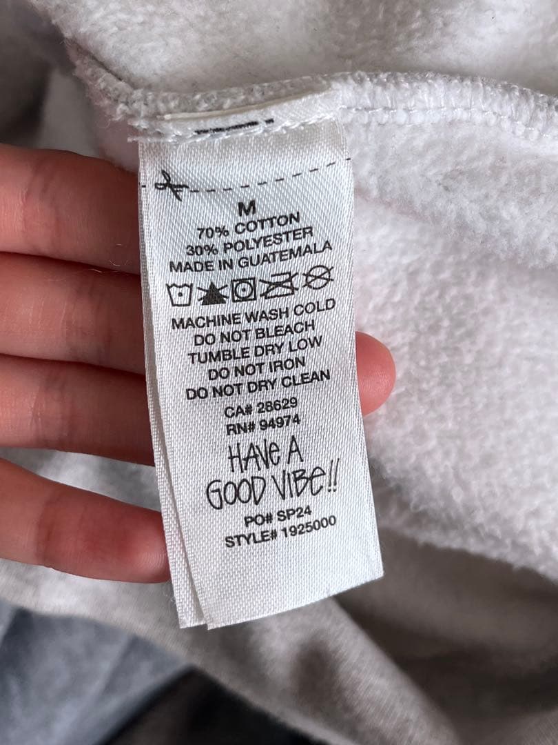 STUSSY グレー パーカー フーディ ステューシー