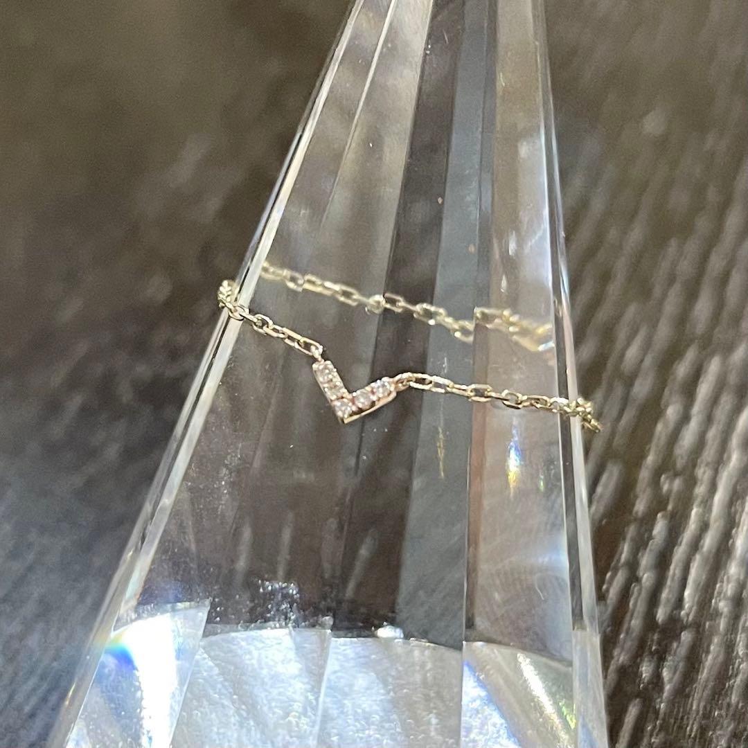 K10金　サイズ調整可能　チェーン　リング　,21g