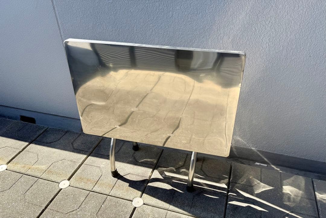 【エミリアン】ベトナム屋台・ステンレス折りたたみテーブル