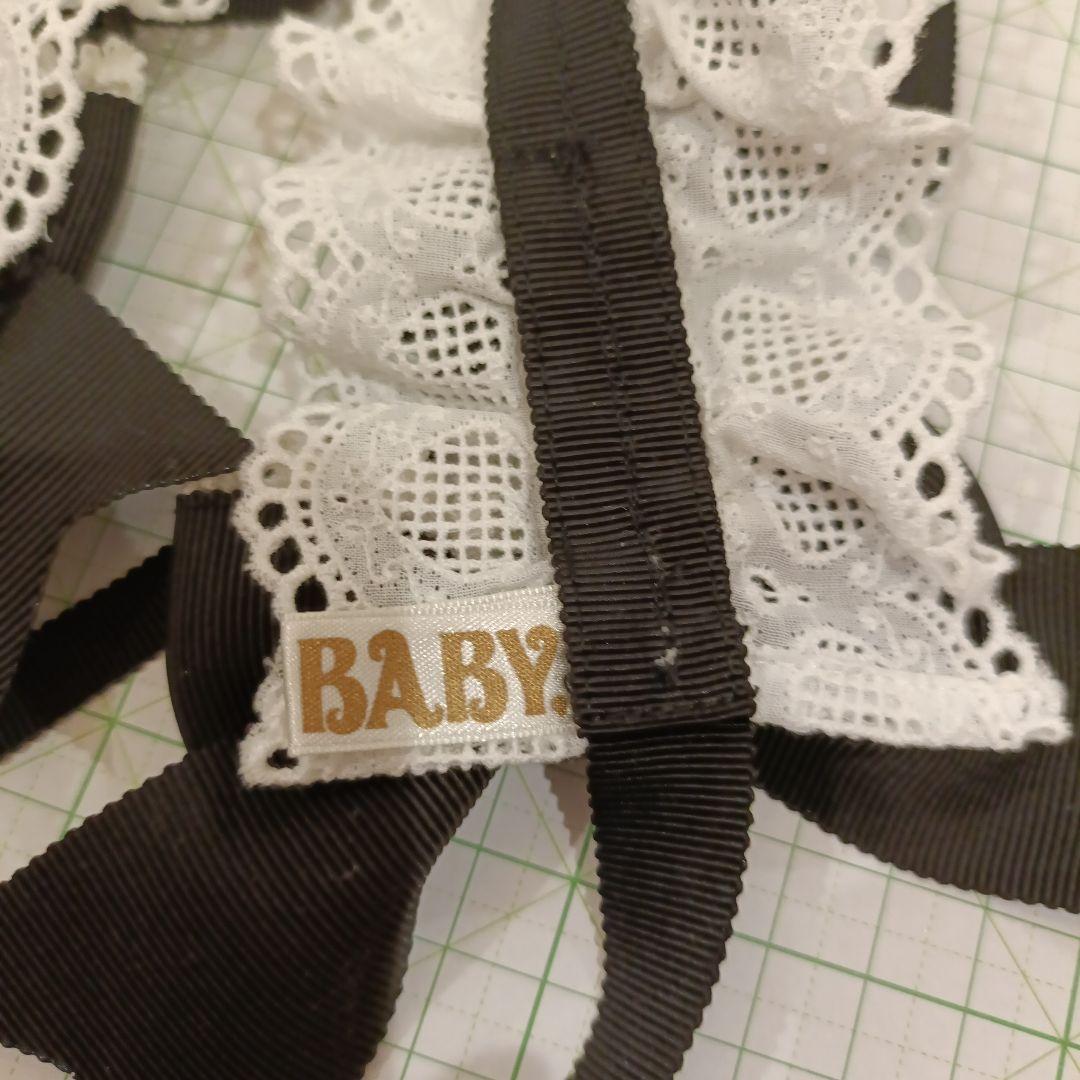 BABY　うさみみヘッドドレス　白×黒