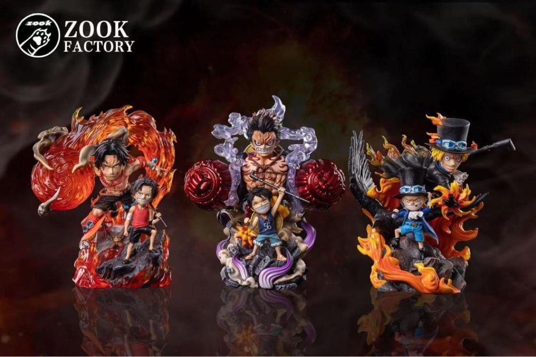 新品未開封 『ワンピース』サボ．エース．ルフィ セット ガレージキットフィギュア