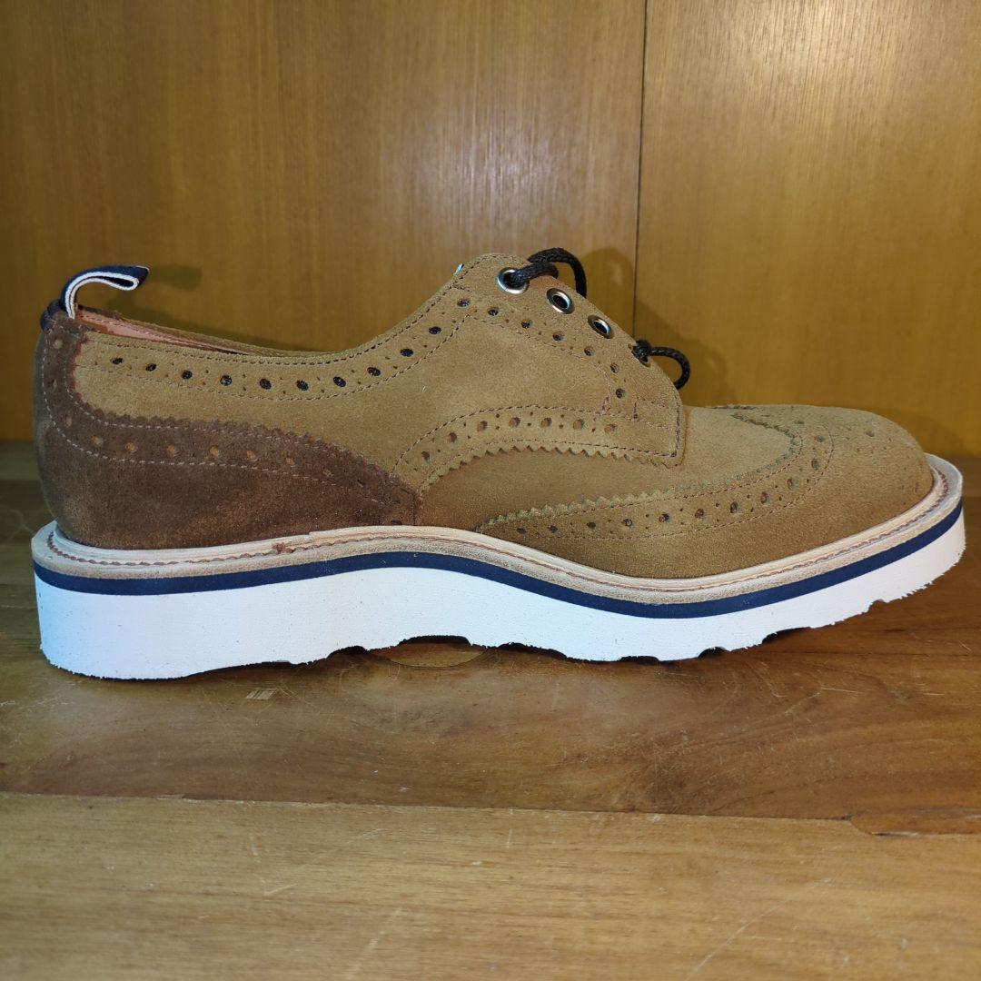新品 定価12万◆トリッカーズ デンハム コラボ 牛革 シューズ　バートン　革靴