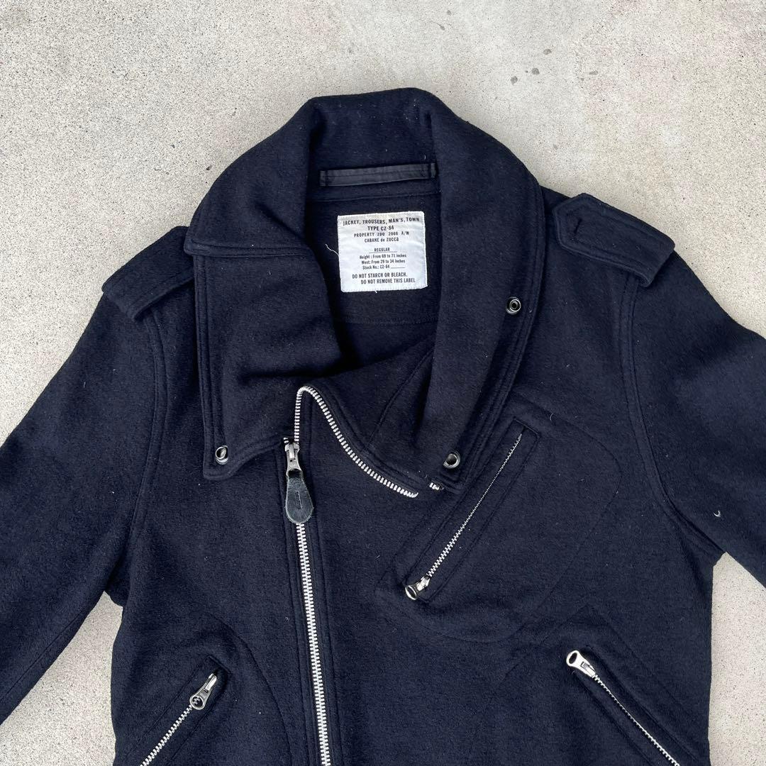 2008aw CABANE de ZUCCA ライダースジャケット