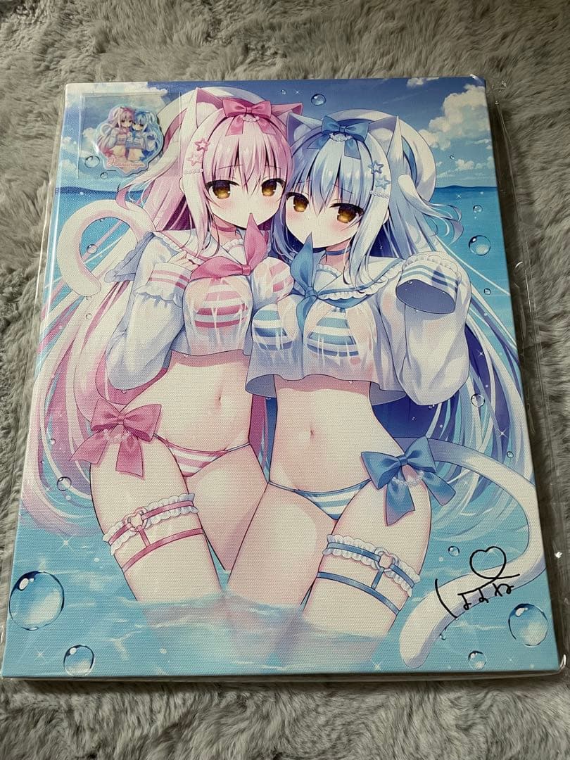 はすね　はすねや　直筆サイン入り F6 キャンバスアート c106 コミケ