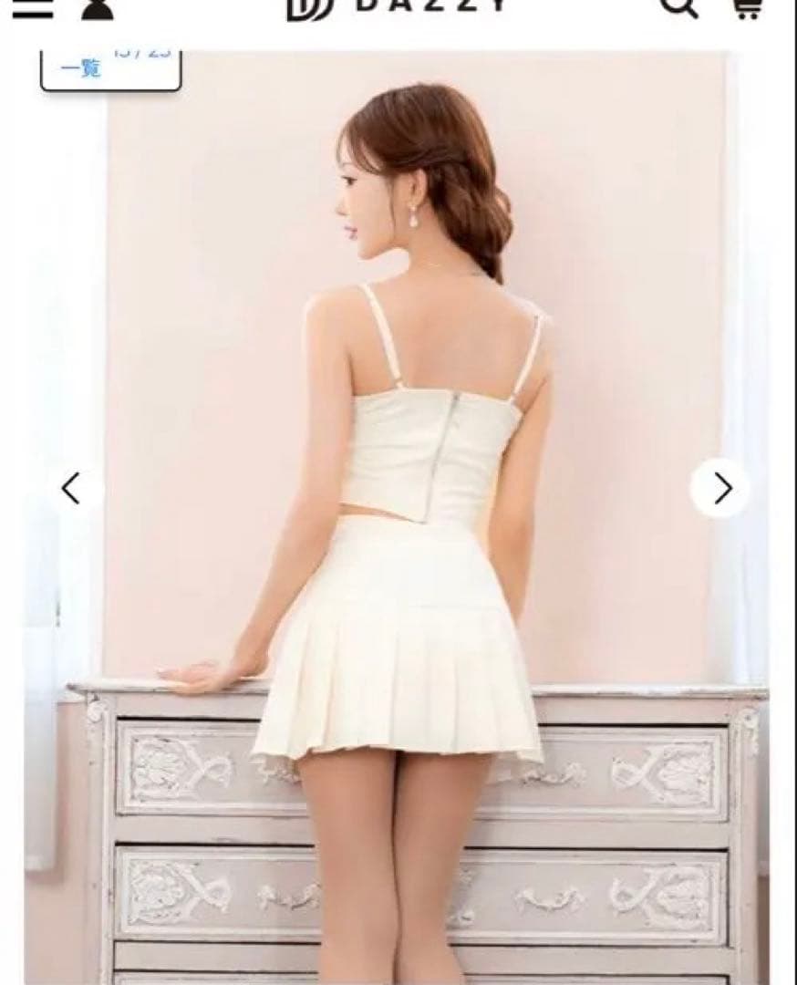 ホワイト キャバドレス Sサイズ 明日花キララ dazzy