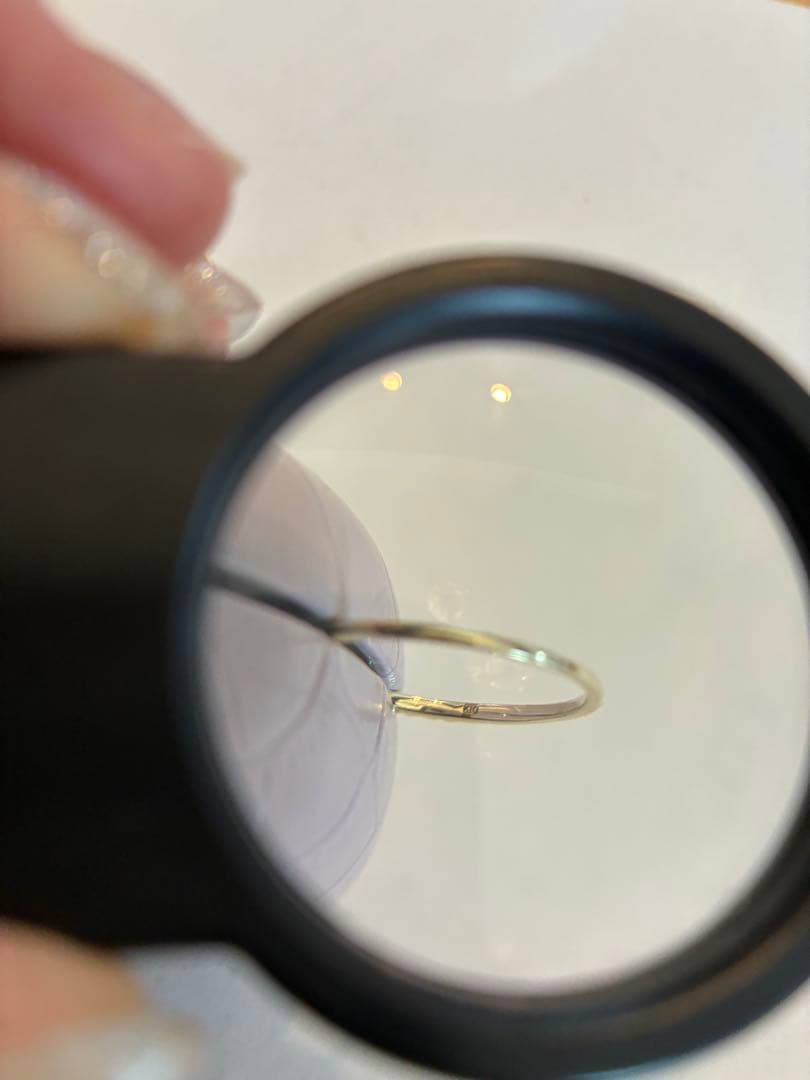 ☆美品☆K10ダイヤモンド付ハーフエタニティリング