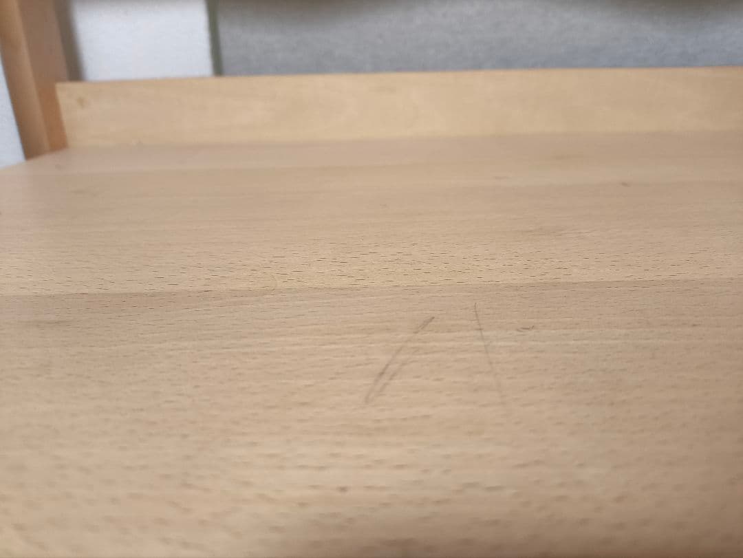 ナチュラルウッド パソコンデスク 引き出し付き 日進木工