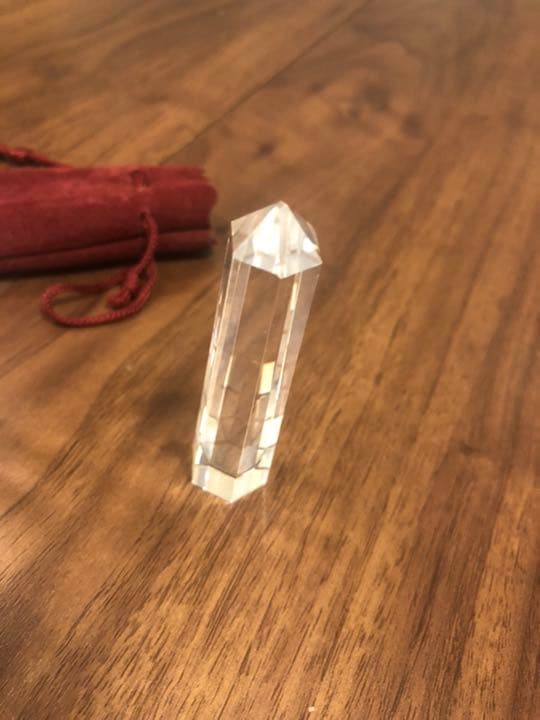 水晶　六角柱　ペアお守り