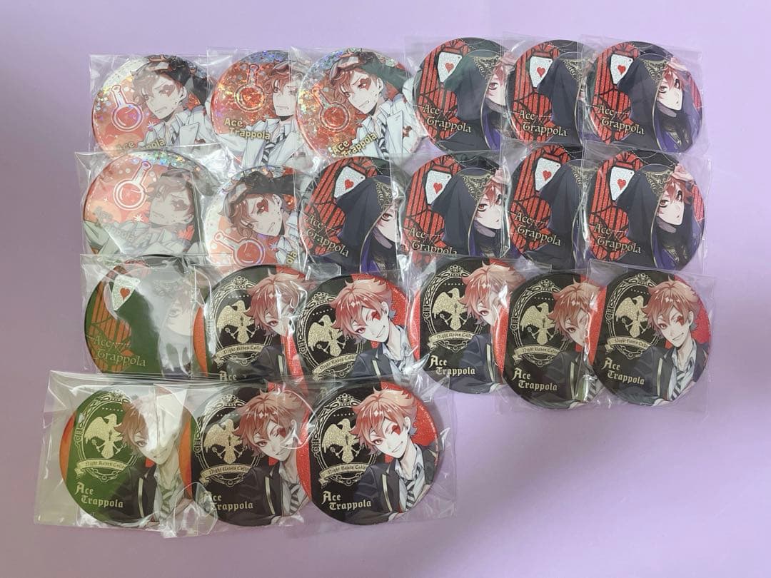 ツイステ namco缶バッジ エース 計21点 75mm