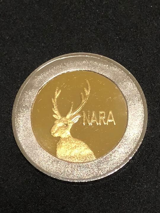 施設8☆奈良★東大寺9☆大仏殿★バイカラー☆記念メダル★茶平工業