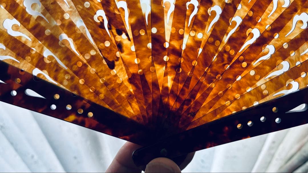 坂本べっ甲店　長崎べっ甲　扇子