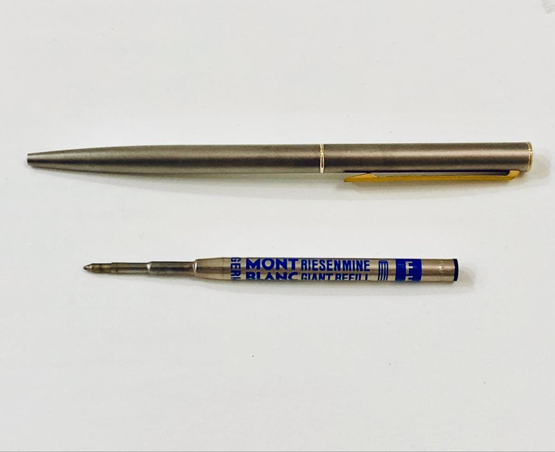 レア◆モンブラン高級ボールペン チタノ MONTBLANC チタン仕上1980s