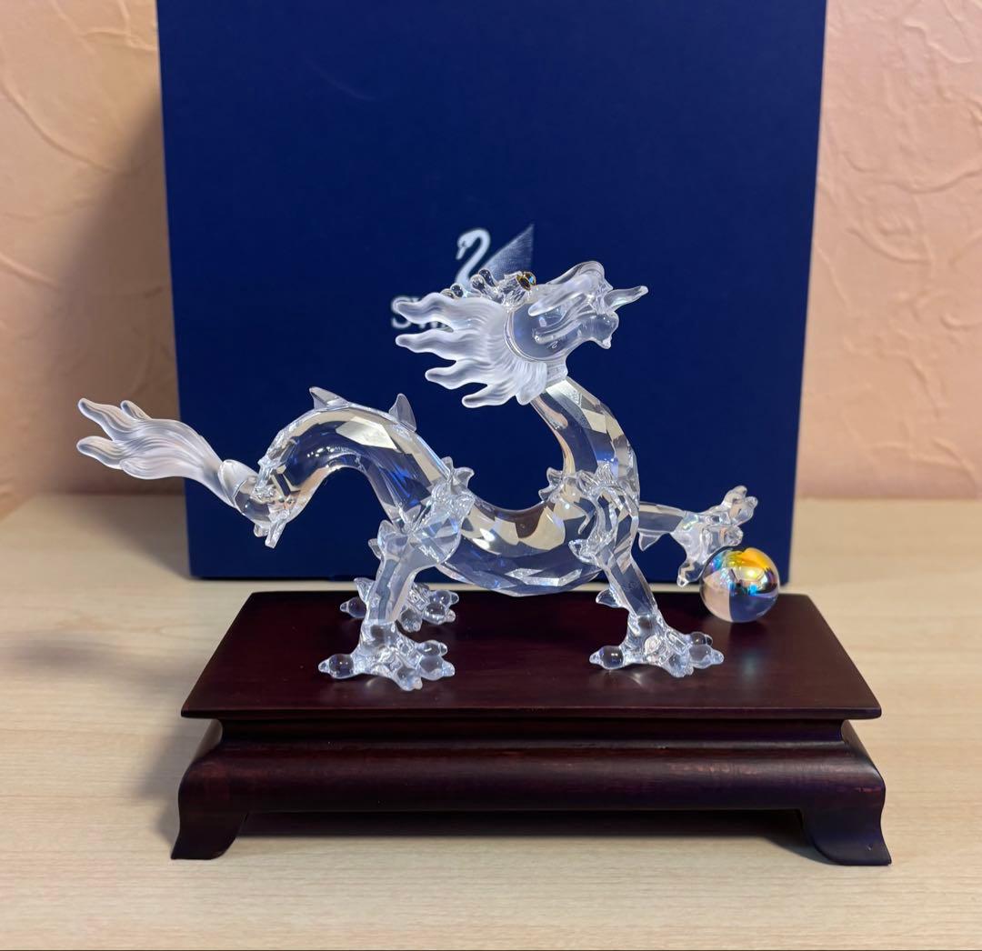 SWAROVSKI クリスタル ドラゴン 238202 置物 美品