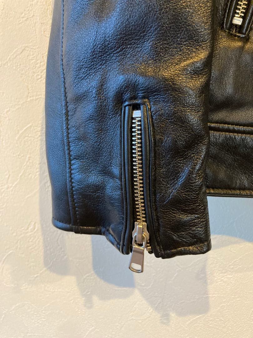 新品　TETE HOMME シープレザーシングルライダースジャケット