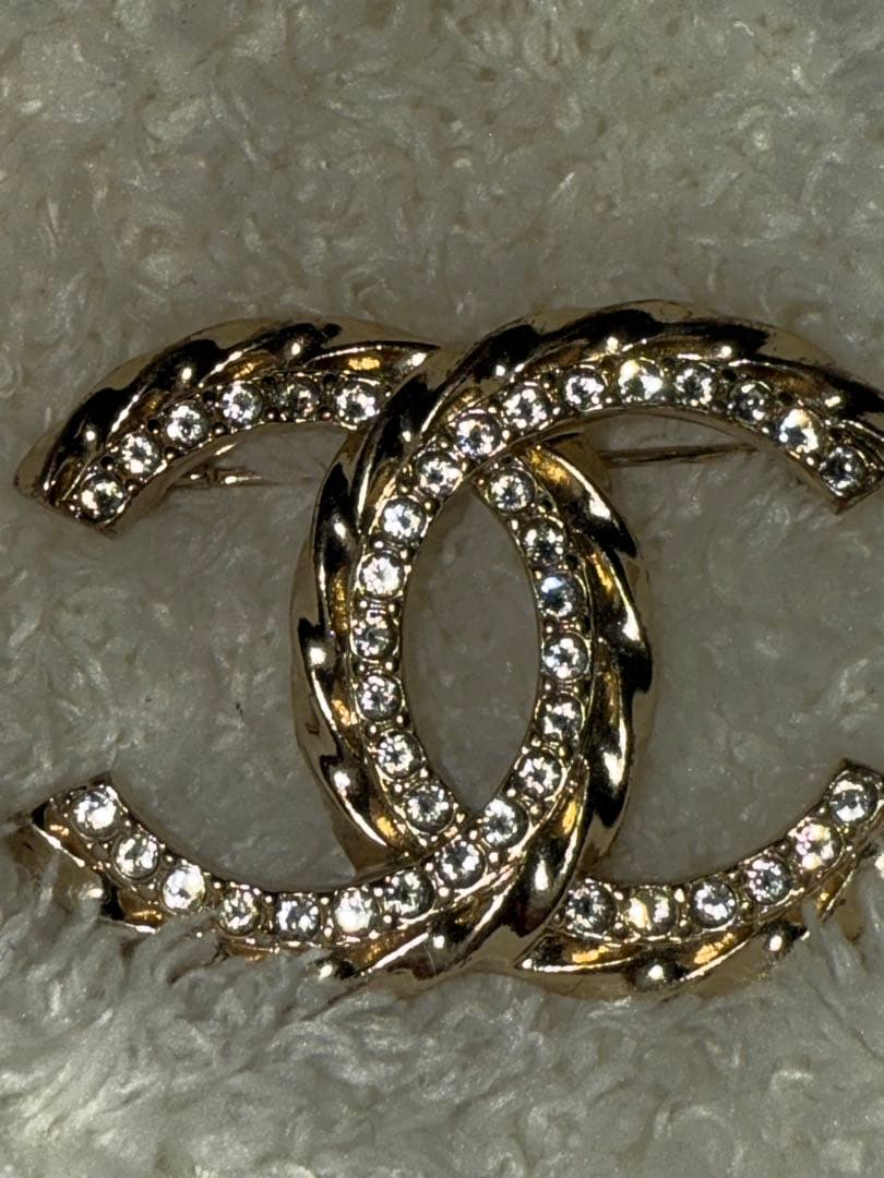 CHANEL CCロゴ ダイヤモンドブローチ