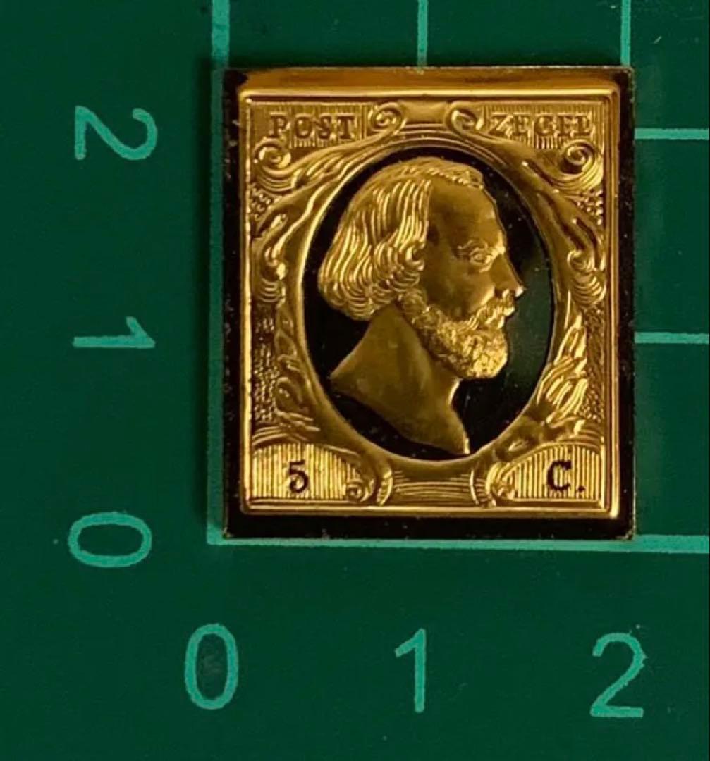 フランクリンミント 切手レプリカ 世界の国々の最初の切手 オランダ 説明書付1枚