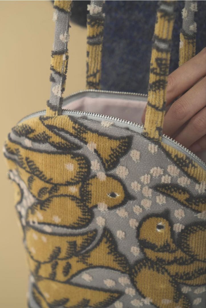 新品未使用 ミナペルホネン マフィンバッグ wind bird