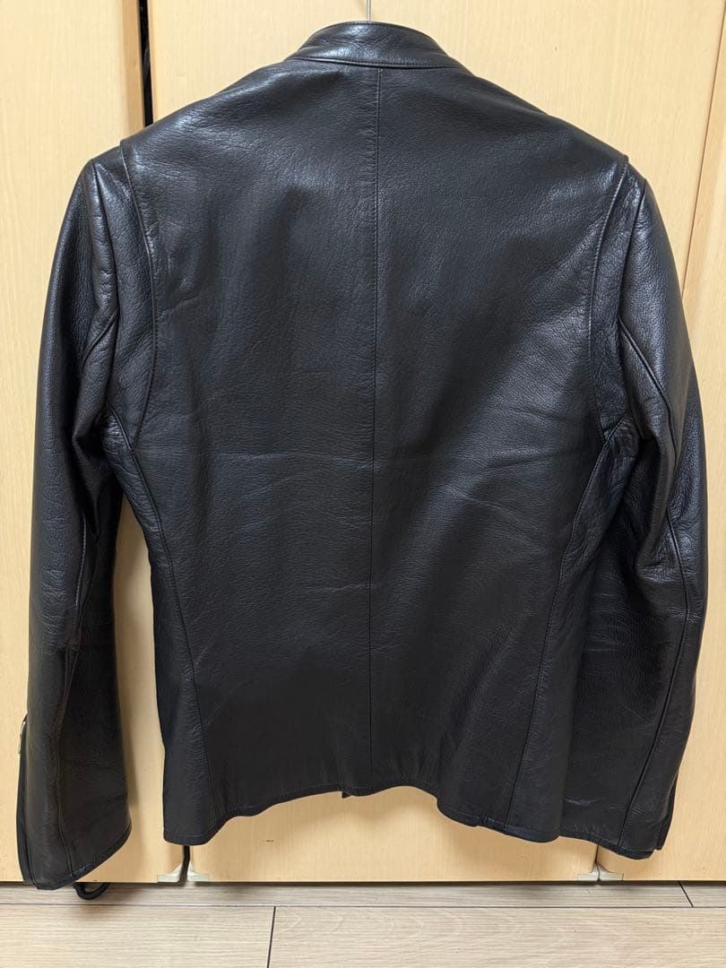 LITHIUM HOMME レザー シングル ライダース ジャケット 44