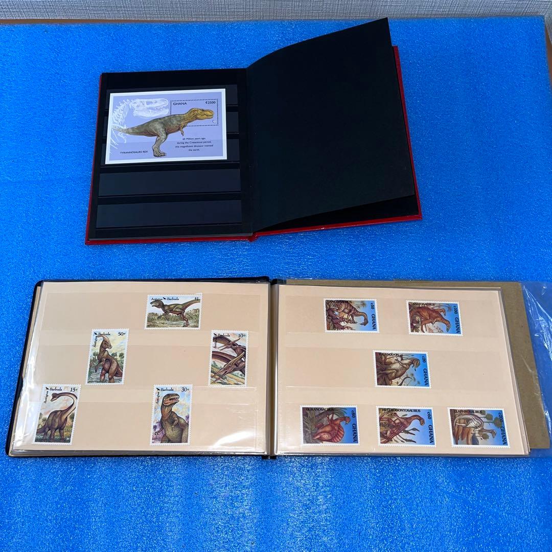 切手　使用済み　海外　世界切手　恐竜　stamp スタンプ　大量　まとめ売り