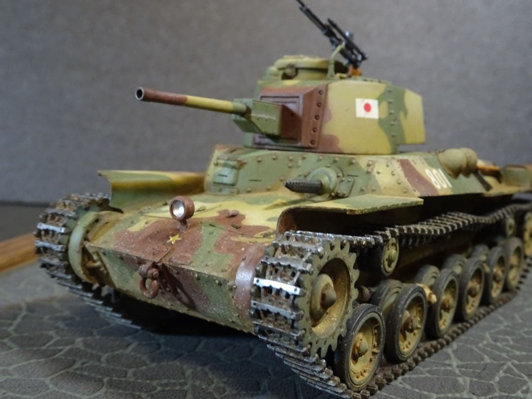 タミヤ1/35 日本陸軍97式中戦車改　戦車プラモデル　完成品