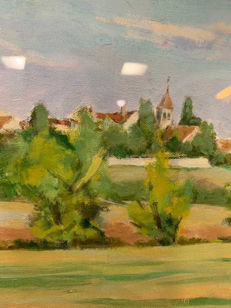 油絵絵画　イヴリィ　クレジィシュル　コール風景画　水谷方早子　4F