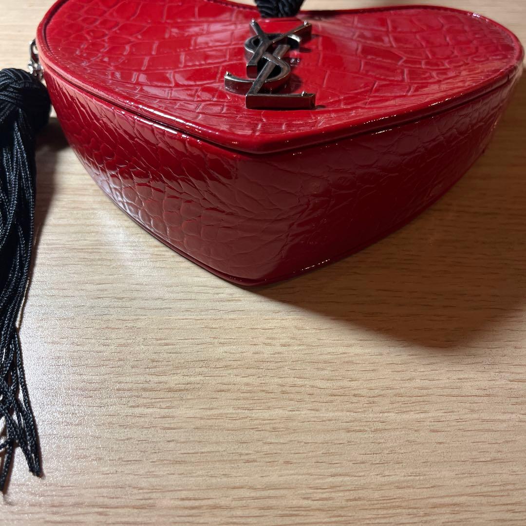 YSL ハート型パーティーバッグ 赤(超美品)