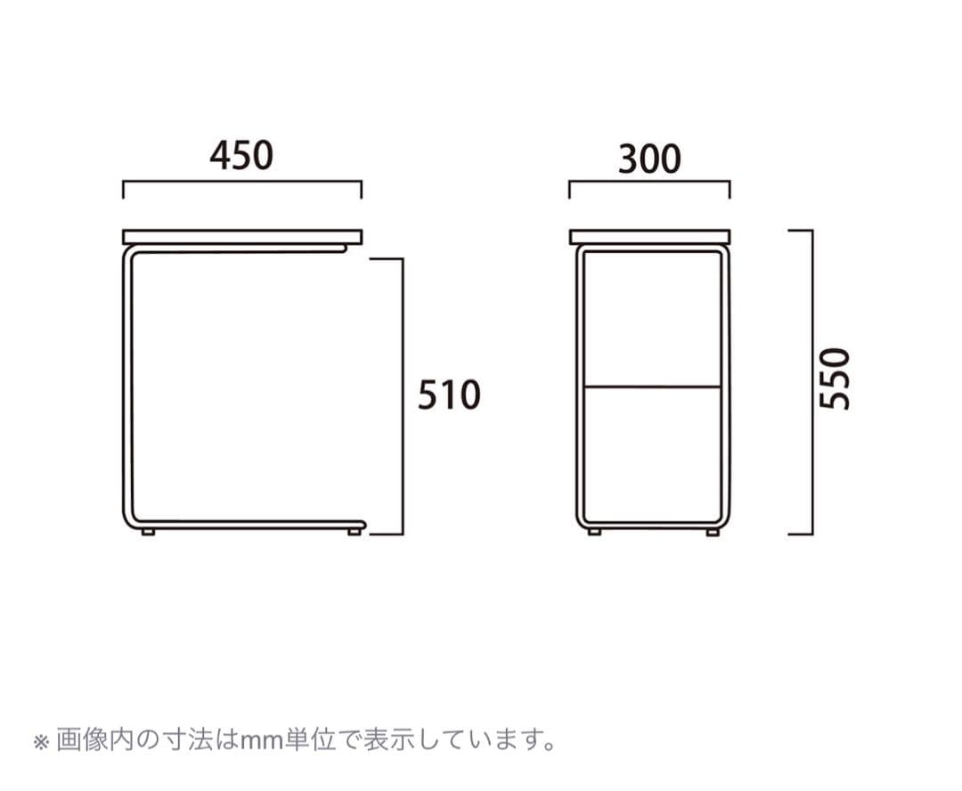 Ellen サイドテーブル ナチュラル 木目調