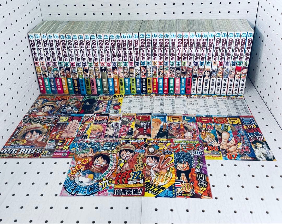 ワンピース　全巻初版　帯☆チラシ全巻 + MEGA ボーナス