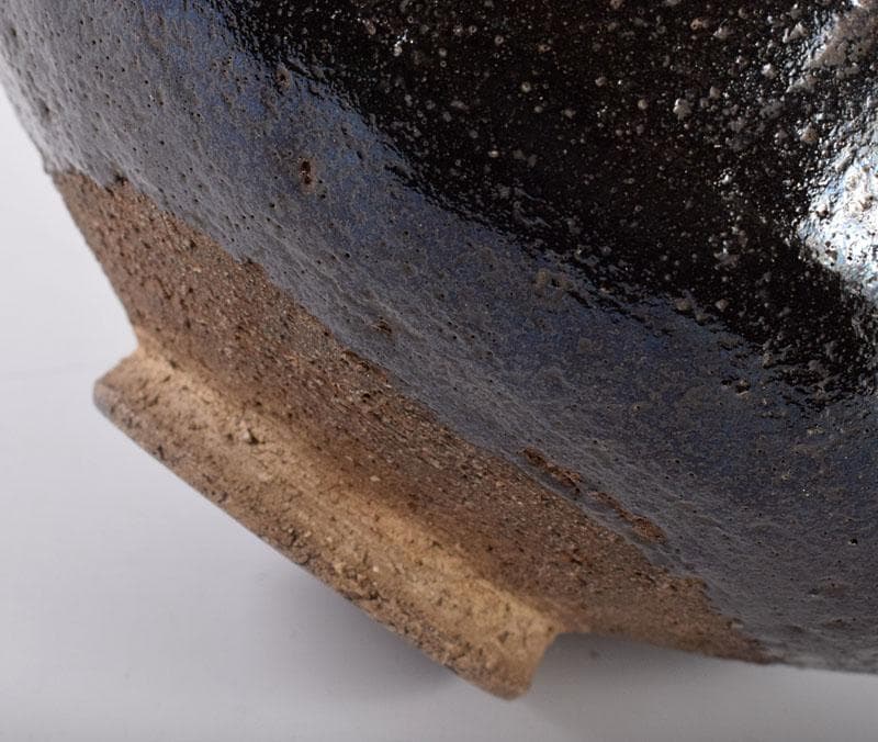 茶道具　楽吉左衛門　黒楽茶碗　共箱　M　R4013