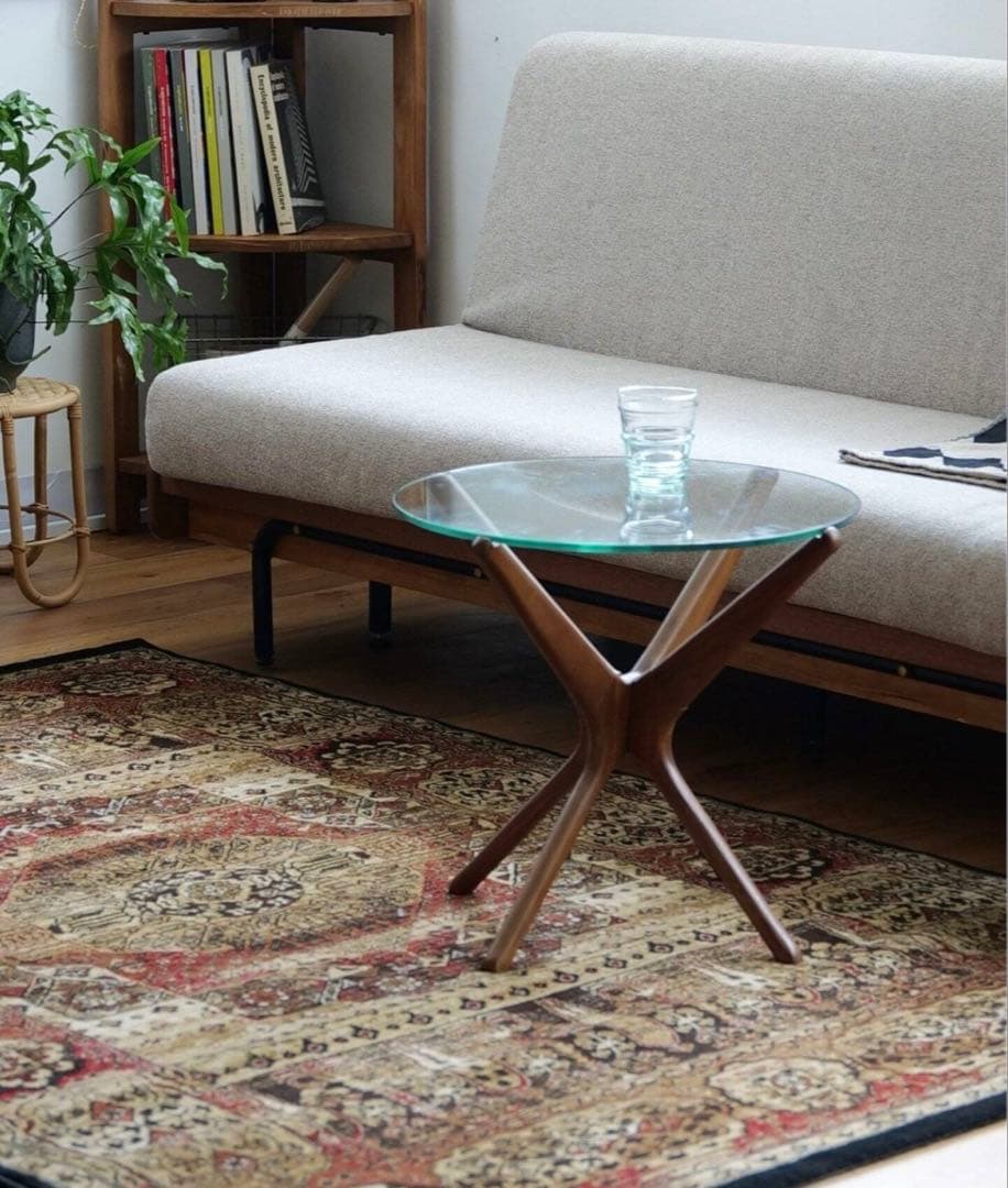 ACME Furniture⭐️トラッセルサイドテーブル⭐️ガラス×木