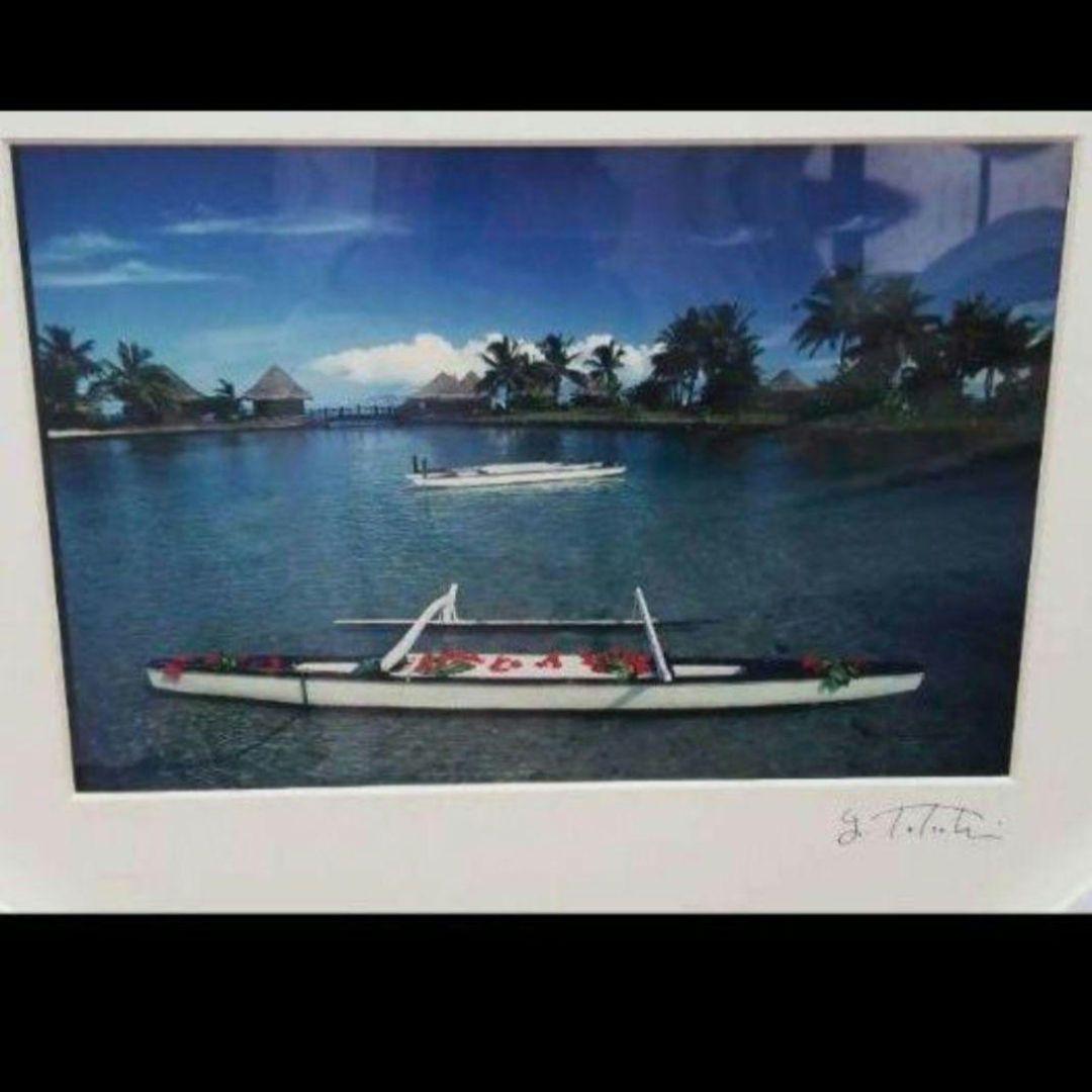 お値下げ写真家立木義浩フォト 海の風景 印刷作品 フレーム付き