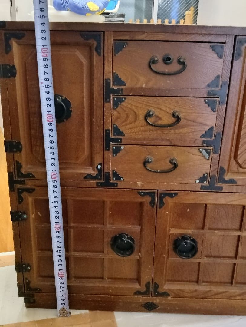 木製日本式タンス 昭和レトロ