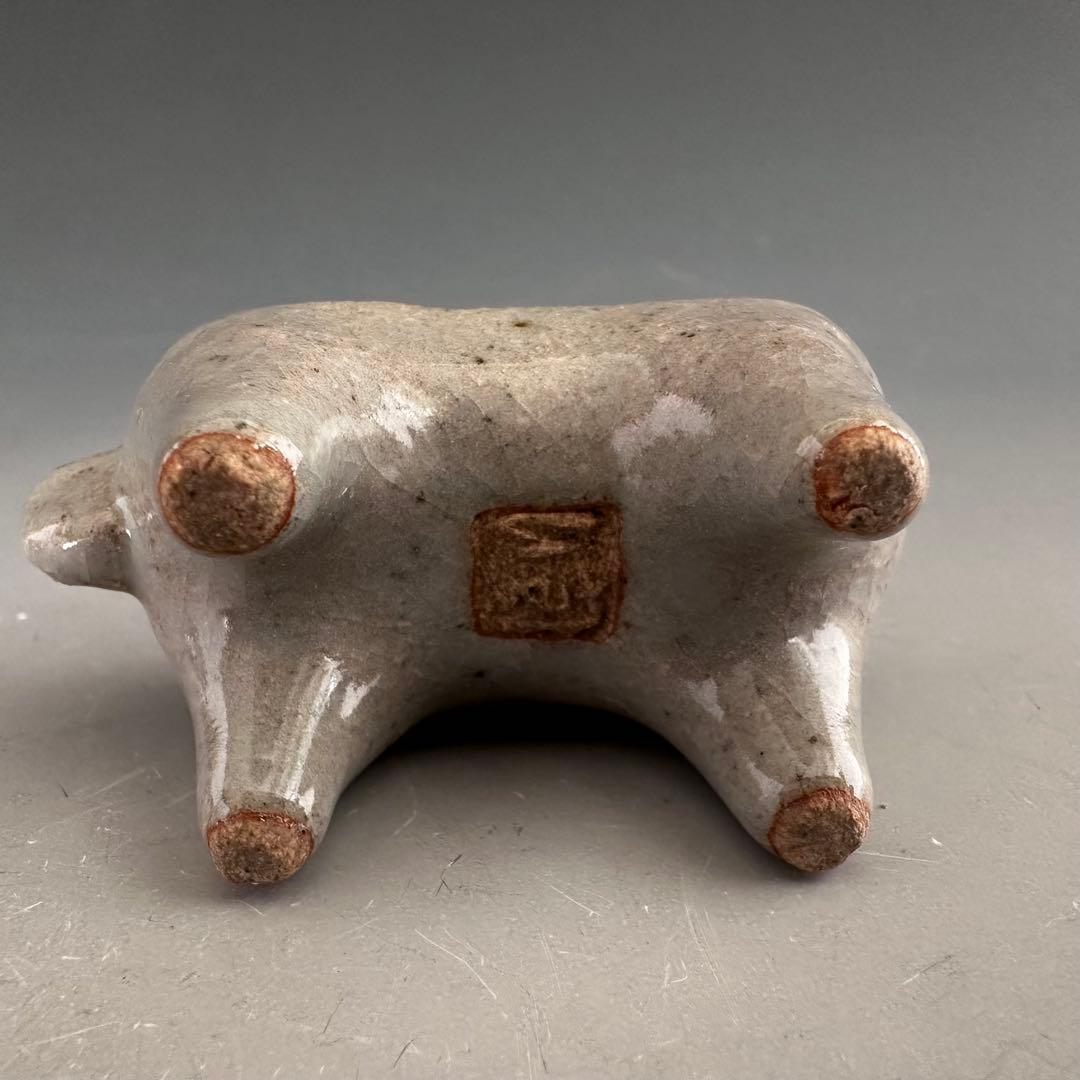 茶道具　干支　午年　馬　香合　松尾潤　共箱　施釉　初釜　炭点前　正月